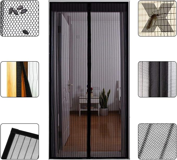 magnetic fly screen door insect mesh