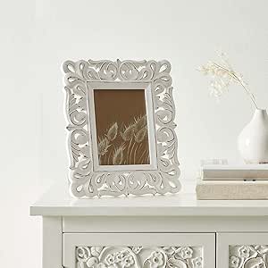 White lace wooden photo frame 5x7