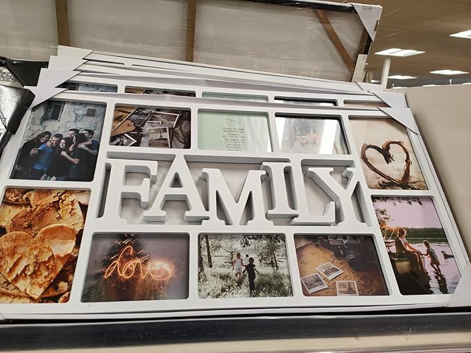 Family multi-aperture photo frame