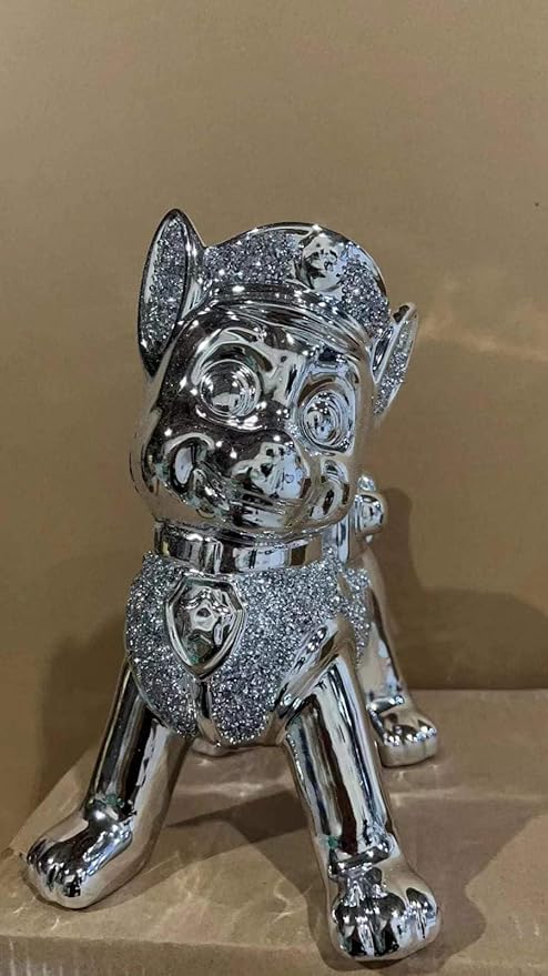 Paw patrol dog crushed diamond ornament