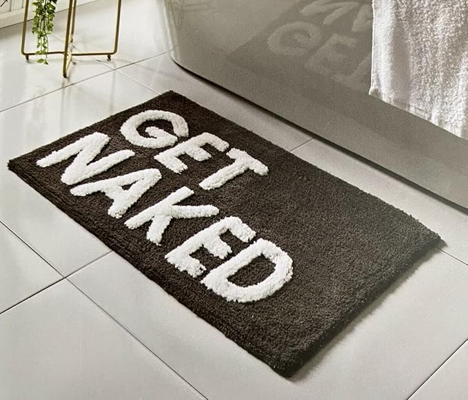 soft grey bath mat non slip plush bathroom rug
