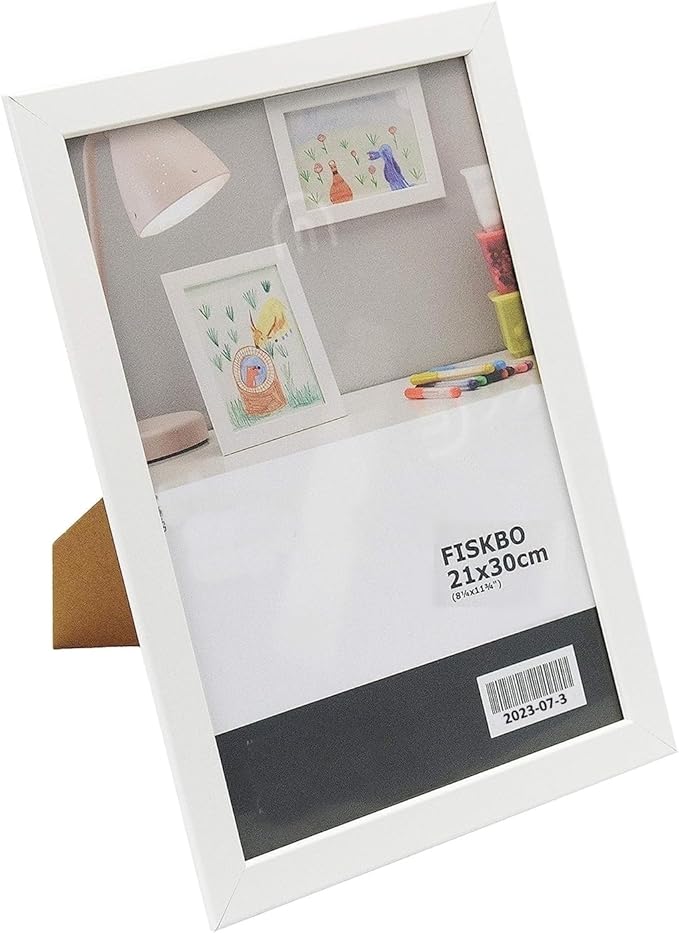 White A4 photo frame set wall mounted certificate picture frames