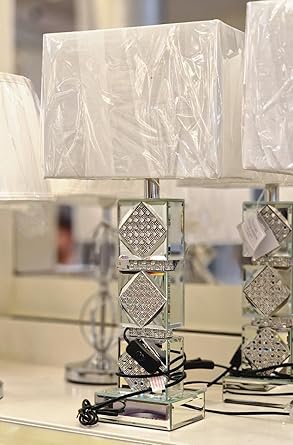 Mirrored table lamp modern design