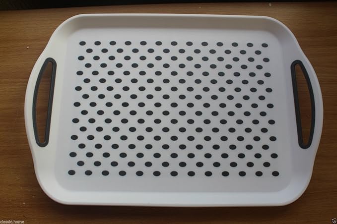 41x29cm rectangular non-slip plastic tray