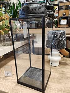 Minimalist black dome lantern