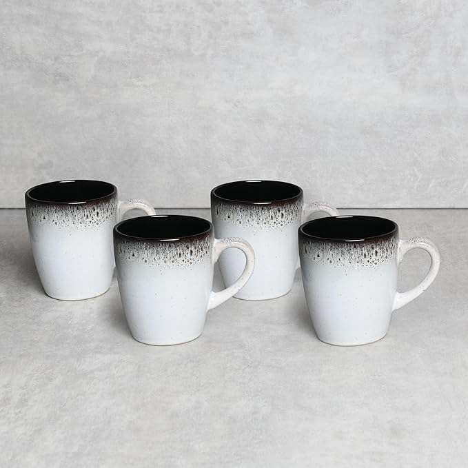 Black kyanite ceramic coffee mugs