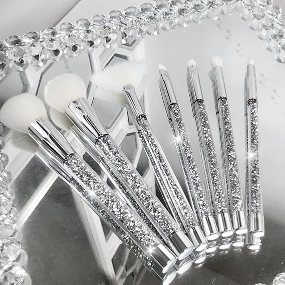 Crystal crush makeup brush set of 7