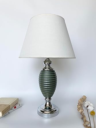 Dark grey ceramic table lamp décor