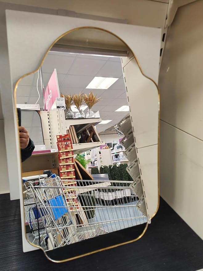 Gold framed wall mirror 60x40cm