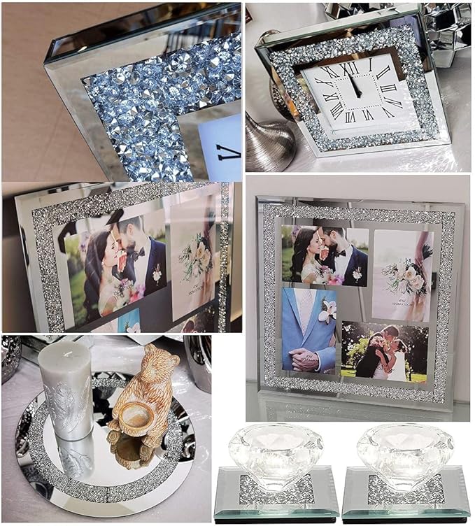 Crushed diamante crystal Christmas gift pack 5