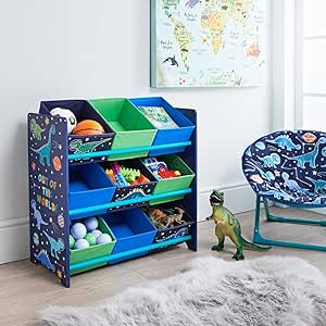 Glow in dark dinosaur storage drawers