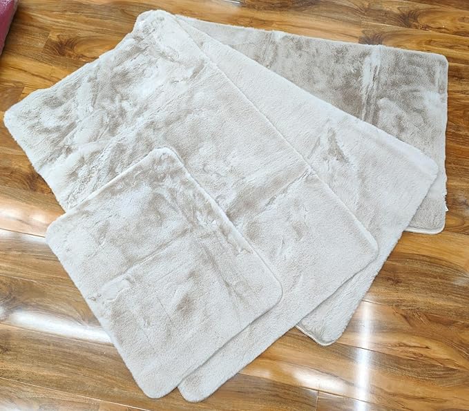 Sparkly Non Slip Mat Set washable hallway dining rugs
