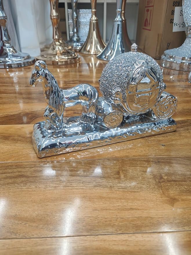 Crystal unicorn carriage ornament sparkle design
