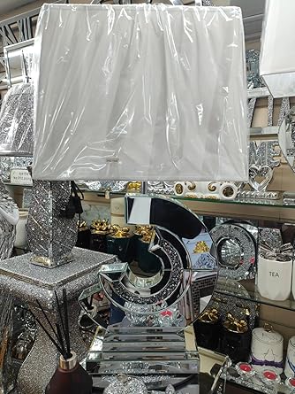  large bling crushed diamond table lamp