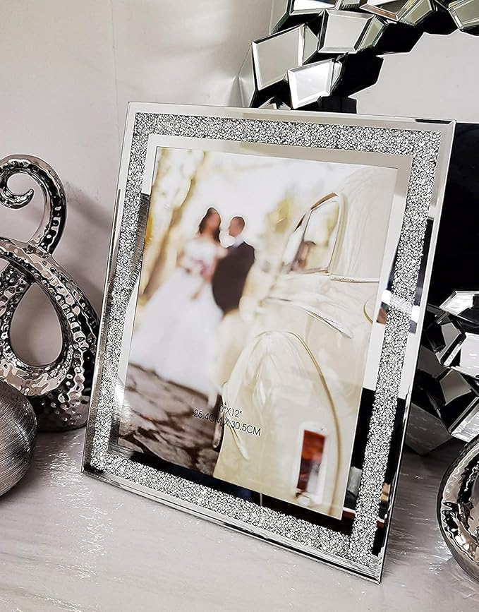 Glass jewel A4 photo frame