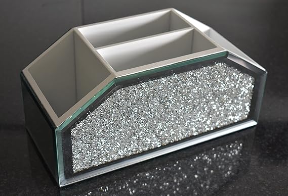 Crystal glamour makeup brush holder