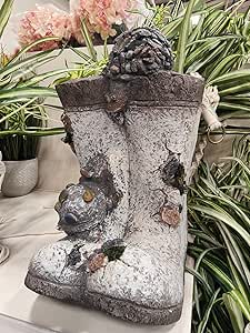 Boots plant pot grey