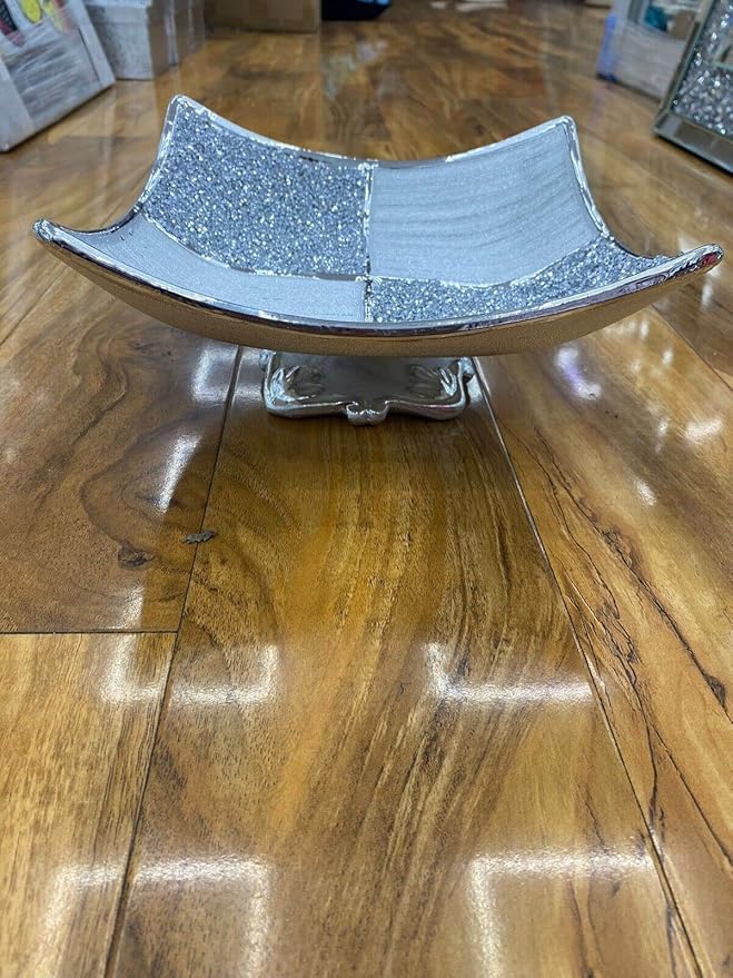crystal fruit bowl silver decorative bowl