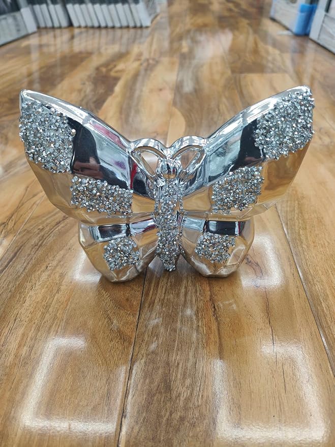 Crystal butterfly ornament wall hanging table decor sparkle gift