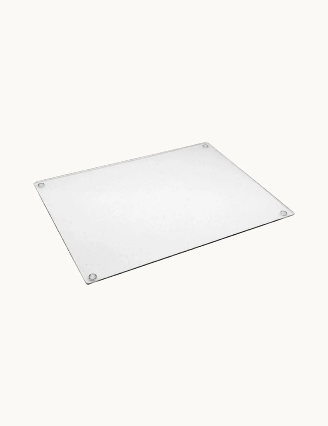 Extra Large Clear Glass Worktop Saver – 52x60cm Tempered Glass Chopping Board with Anti-Slip Feet – Heat & Scratch Resistant Kitchen Surface Protector by DEENZ