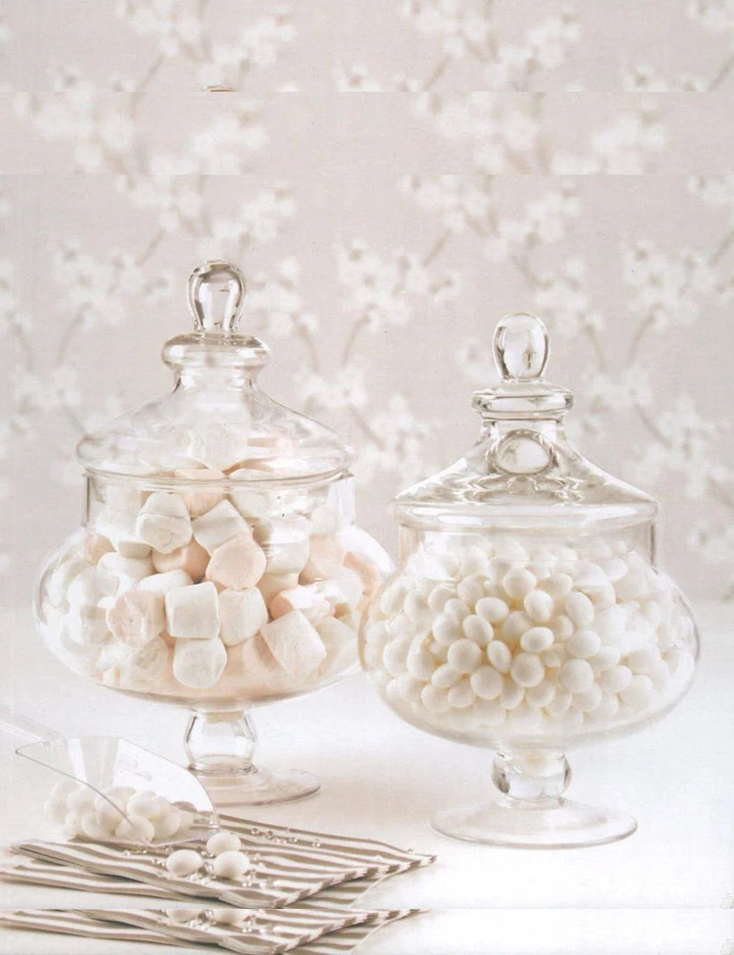 Clear Decorative Glass Jar 30cm – Wedding Centerpiece Sweet Holder | Sparkle Decors UK
