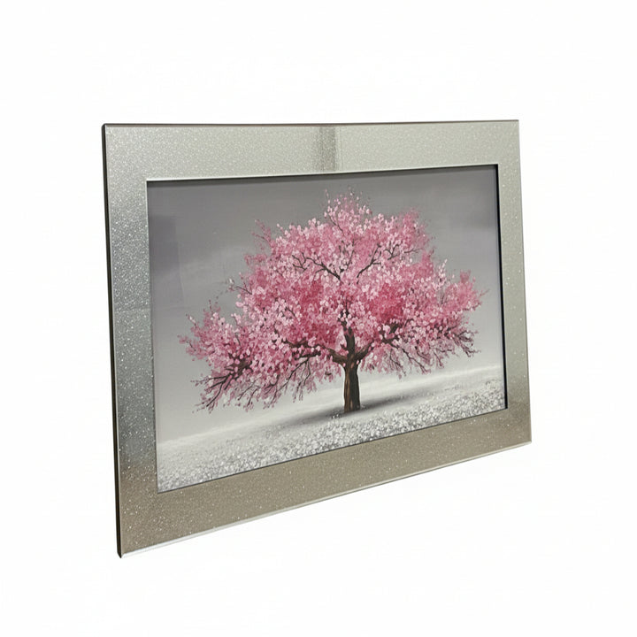 Blossom tree 3D glitter wall art