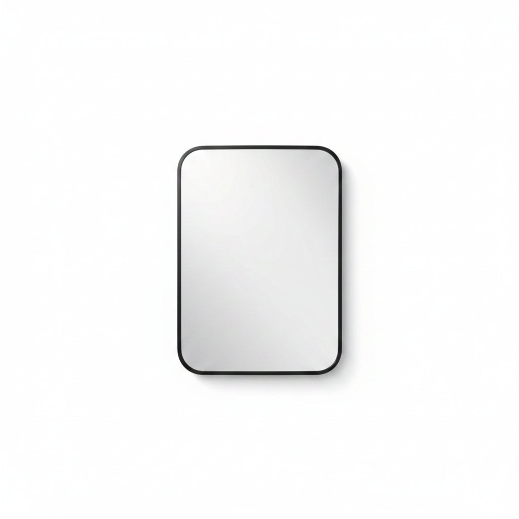 Camden curved aluminium wall mirror