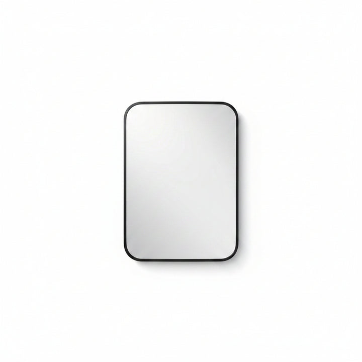 Camden curved aluminium wall mirror