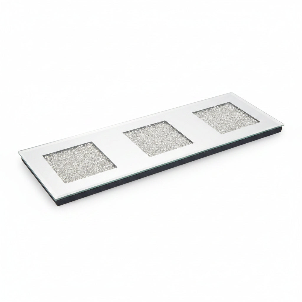 Center plate jewel mirror 30x10cm