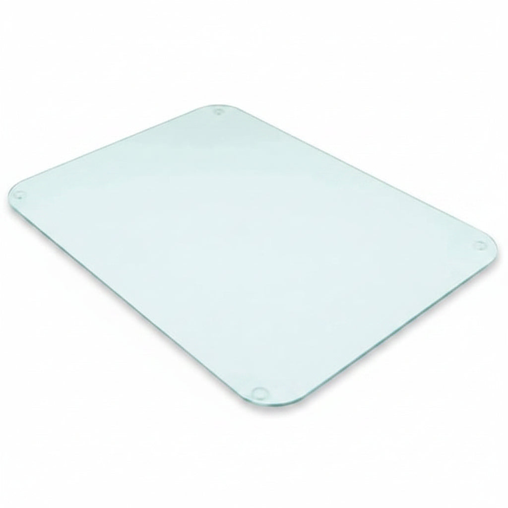 Clear glass worktop saver kitchen surface