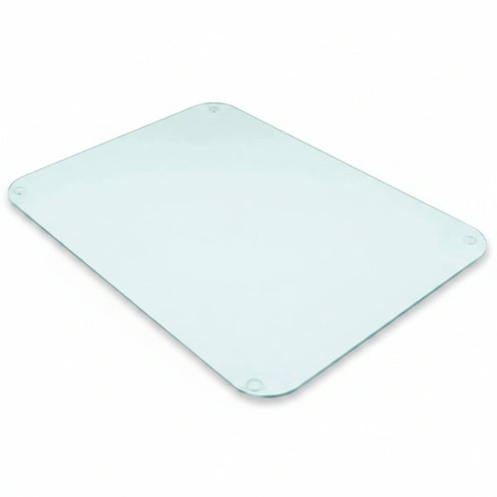 Clear glass worktop saver kitchen surface