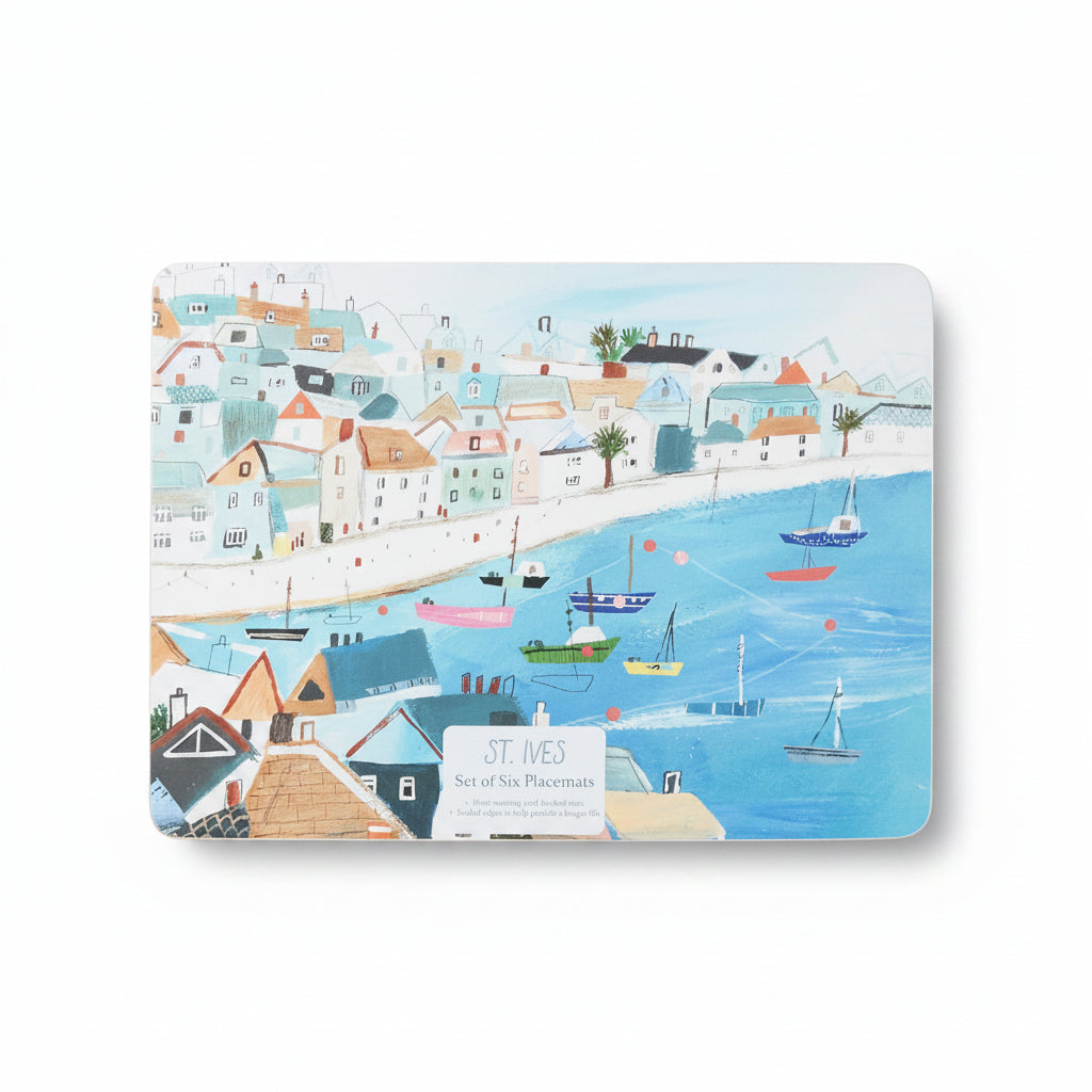 Cork placemats set stylish printed dining table mats heat resistant home décor