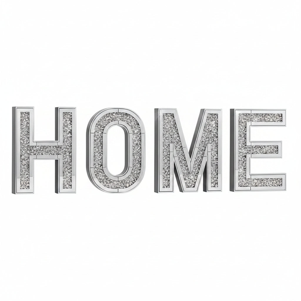 Crushed crystal wall mirror HOME 35x25cm