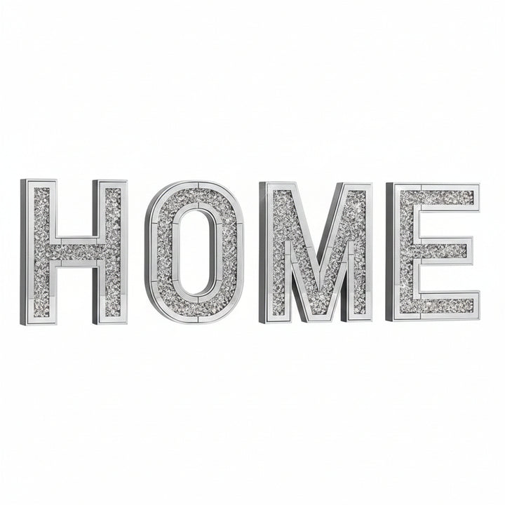 Crushed crystal wall mirror HOME 35x25cm