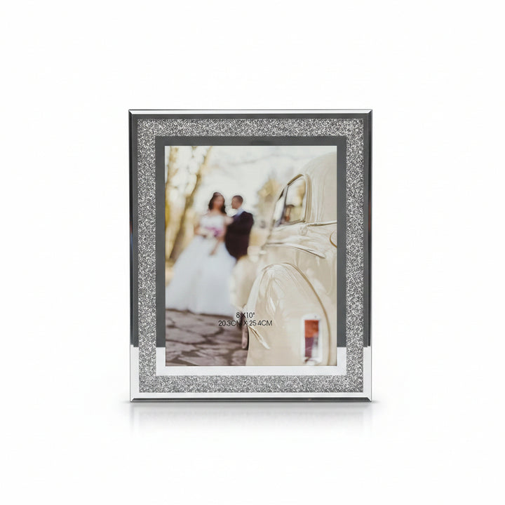 Crushed diamond 8x10 photo frame