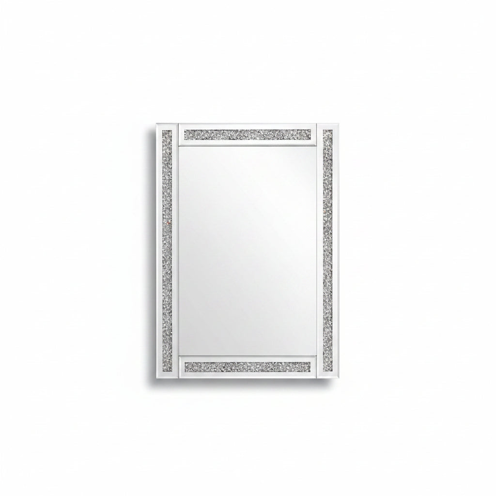Crushed stripe jewel wall mirror 40x60cm