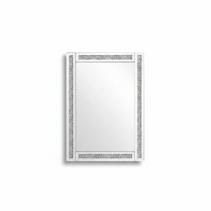 Crushed stripe jewel wall mirror 40x60cm