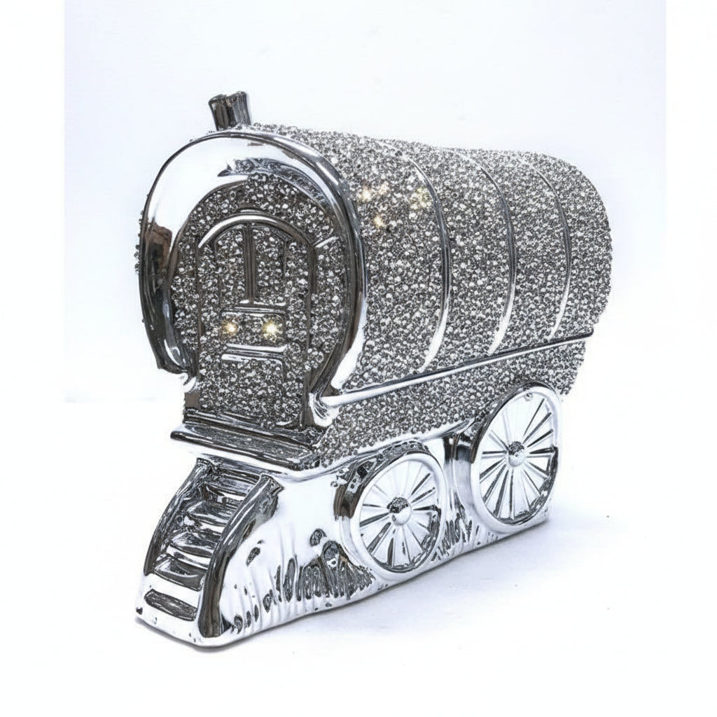 Crystal caravan wagon ornament decor