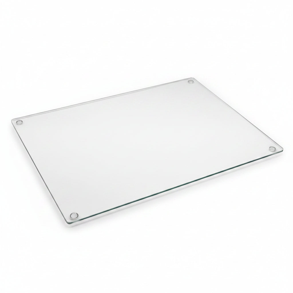 Extra large clear glass worktop saver 50x40cm