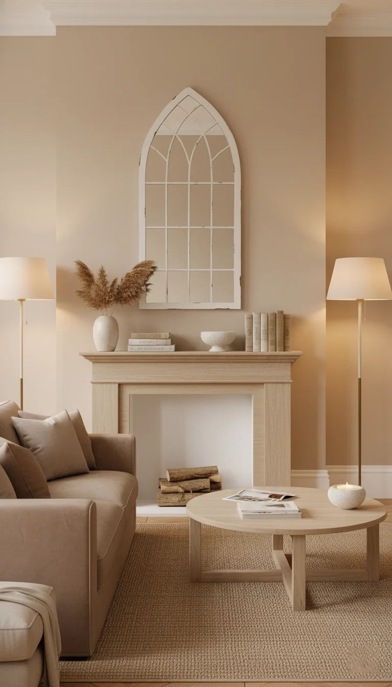 Arched White Cathedral Window Mirror – Sparkle Decors