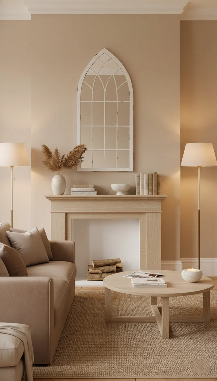 Arched White Cathedral Window Mirror – Sparkle Decors