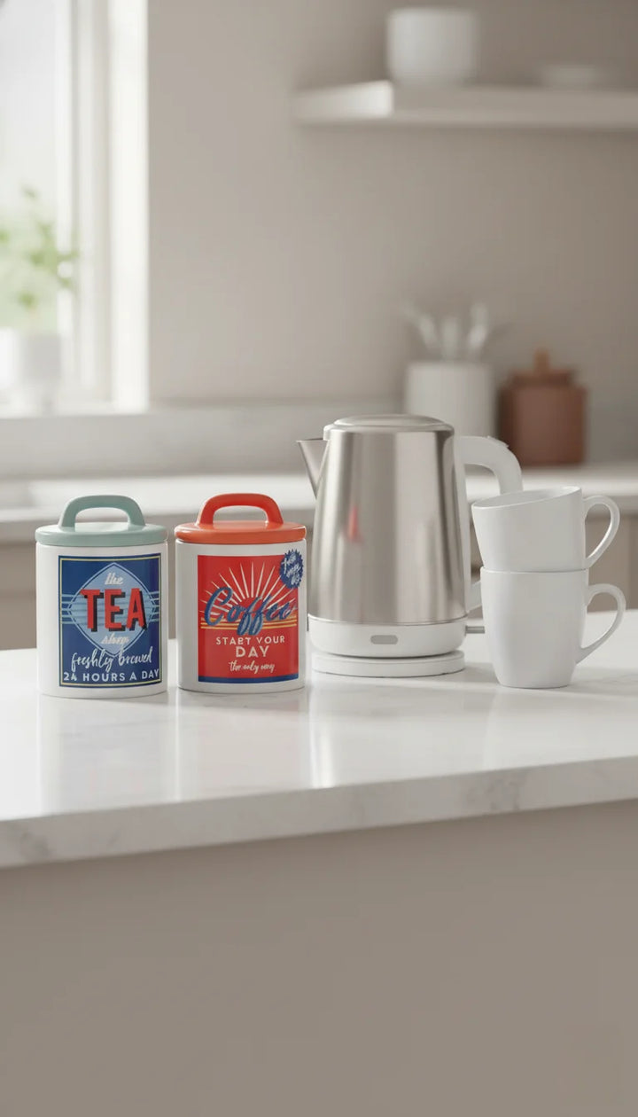 Retro Multicolor Ceramic Tea Coffee Sugar Set – Sparkle Decors