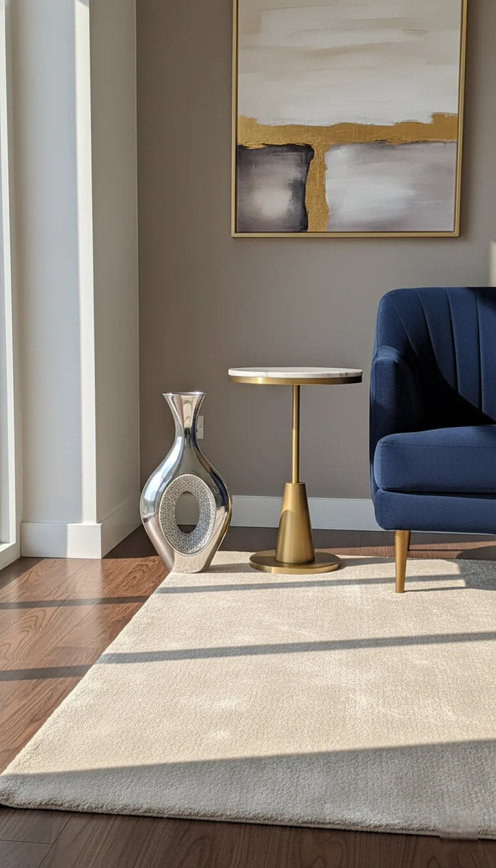 Crushed Diamond Silver Sparkle Mirrored Vase - Sparkle Decors