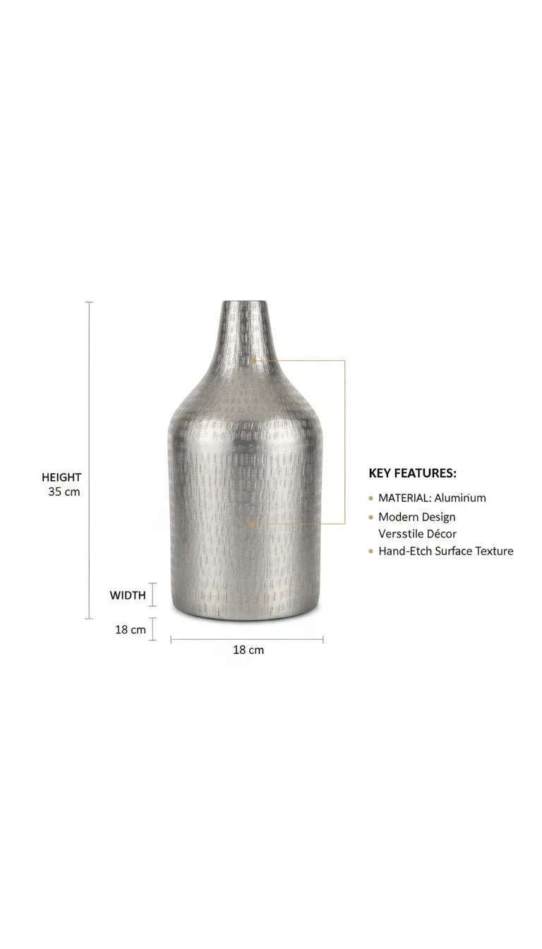 Opulence Gold Modern Vase for Living & Bedroom Decor – Sparkle Decors