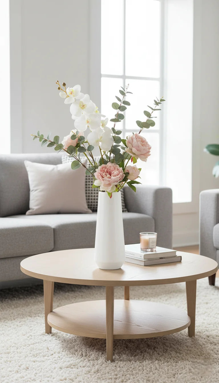 Elegant Matt Ivory Vase for Home Décor & Centerpieces – Sparkle Decors