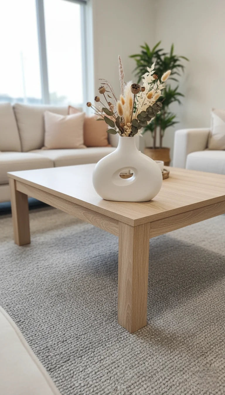 Matte White Ceramic Vase Modern Dried Flower Decor – Sparkle Decors