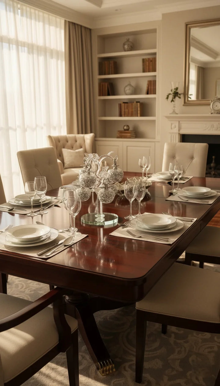 Sparkly Silver Crushed Diamond Crystal Fruit Basket – Sparkle Decors