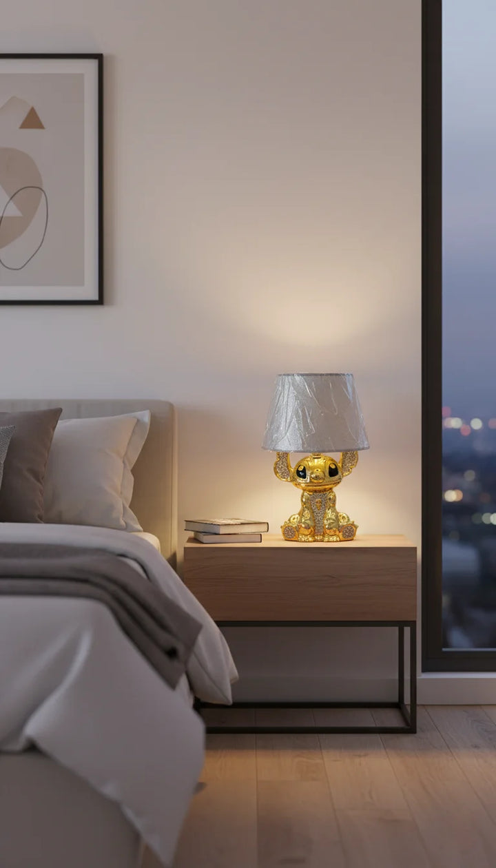 Bling Crushed Diamond Table Lamp with Silver Shade – Sparkle Decors