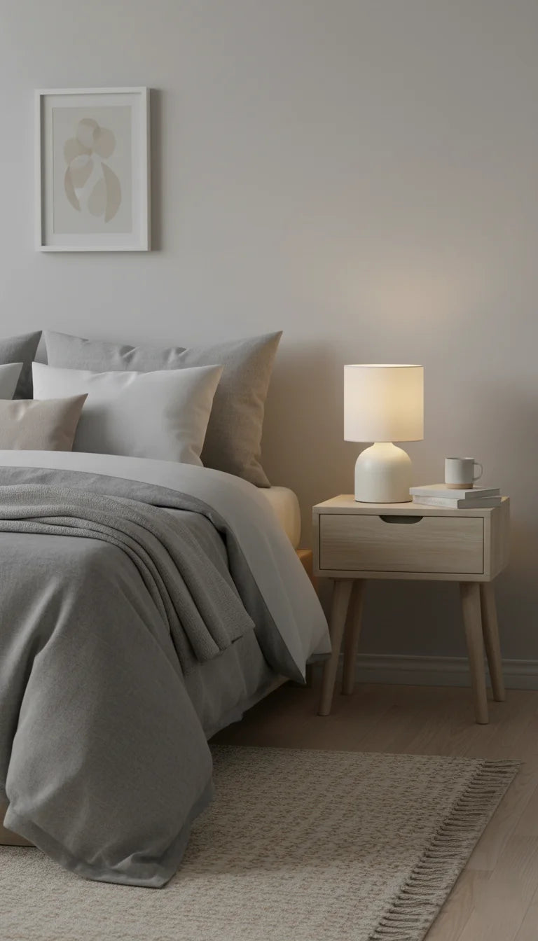 Ceramic Table Lamp With Fabric Shade Modern Home Decor – Sparkle Decors