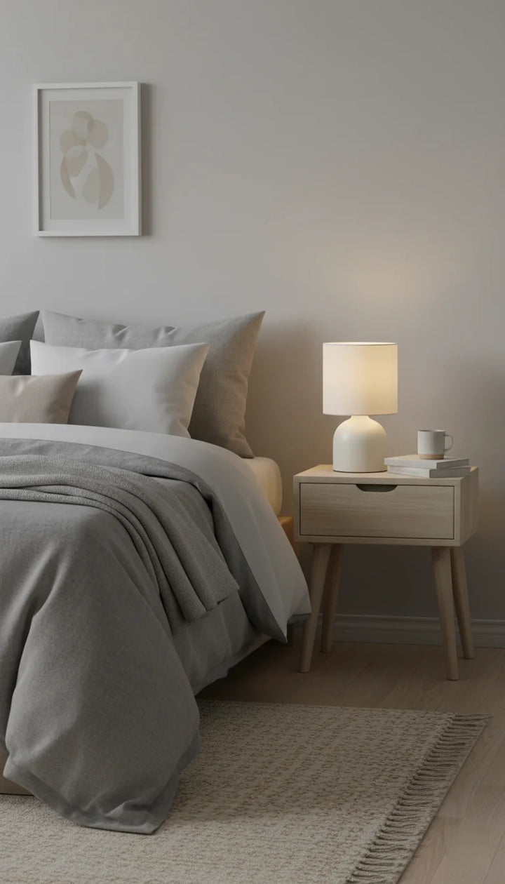 Ceramic Table Lamp With Fabric Shade Modern Home Decor – Sparkle Decors